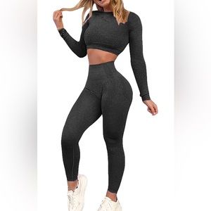 Leggings & crop top set XS